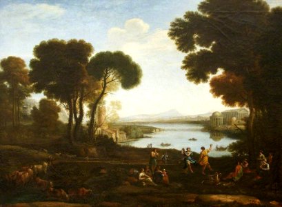 Andrea Locatelli (1695-1741) (attributed to) - 'The Mill' (after Claude Lorrain) - 732157 - National Trust