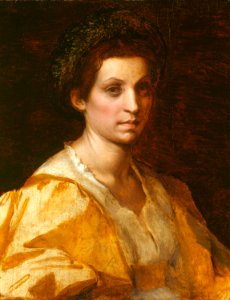 Andrea del Sarto (Florence 1486-Florence 1530) - Portrait of a Woman in Yellow - RCIN 404427 - Royal Collection