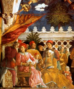Andrea Mantegna - The Court of Gonzaga (detail) - WGA14001