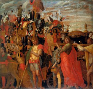 Andrea Mantegna (1431-1506) - The Triumphs of Caesar, 3. The Bearers of Trophies and Bullion - RCIN 403960 - Royal Collection