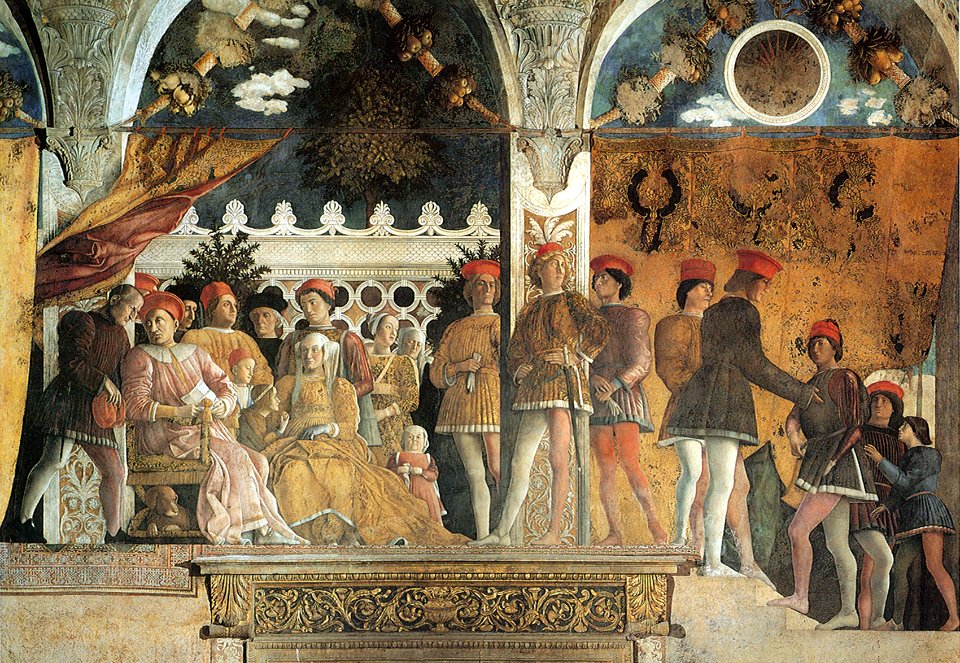 Andrea Mantegna - Camera picta, la corte 01