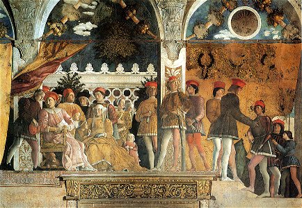 Andrea Mantegna - Camera picta, la corte 01