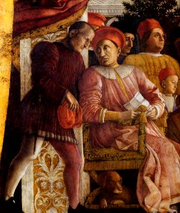 Andrea Mantegna - The Court of Gonzaga (detail) - WGA14003