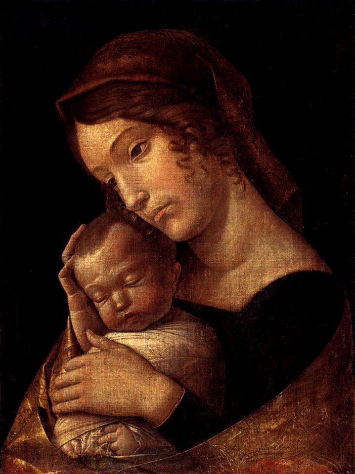 Andrea Mantegna - Madonna with Sleeping Child - WGA13976