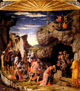 Andrea Mantegna - The Adoration of the Magi - WGA13954. Free illustration for personal and commercial use.