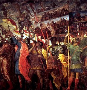 Andrea Mantegna - The Triumphs of Caesar - Trumpeters and Standard-Bearer - WGA13990