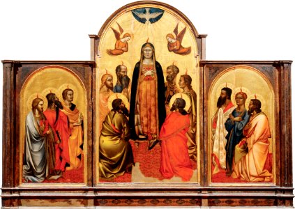 Andrea di Cione. Pentecost. 1362-65, Galleria dell'Accademia, Fiorenze