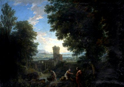 Andrea Locatelli (1695-1741) (attributed to) - Classical Landscape with Ruins and Figures - 872527 - National Trust