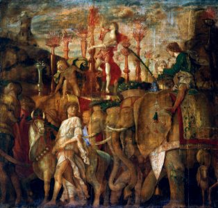 Andrea Mantegna (1431-1506) - The Triumphs of Caesar, 5. The Elephants - RCIN 403962 - Royal Collection