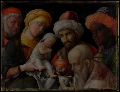 Andrea Mantegna - Adoration of the Magi - 85.PA.417 - J. Paul Getty Museum. Free illustration for personal and commercial use.