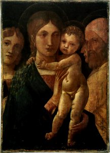 Andrea Mantegna - La Vierge et l'Enfant. Free illustration for personal and commercial use.