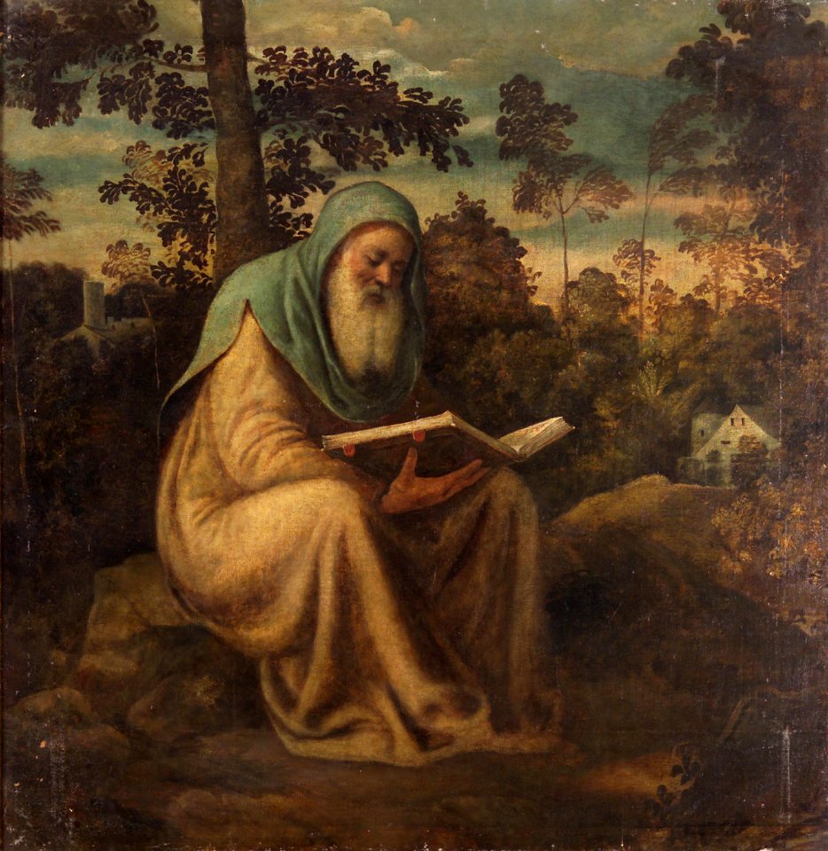 Andrea Meldolla, gen. Schiavone - Lesender Eremit - GG 6652 - Kunsthistorisches Museum