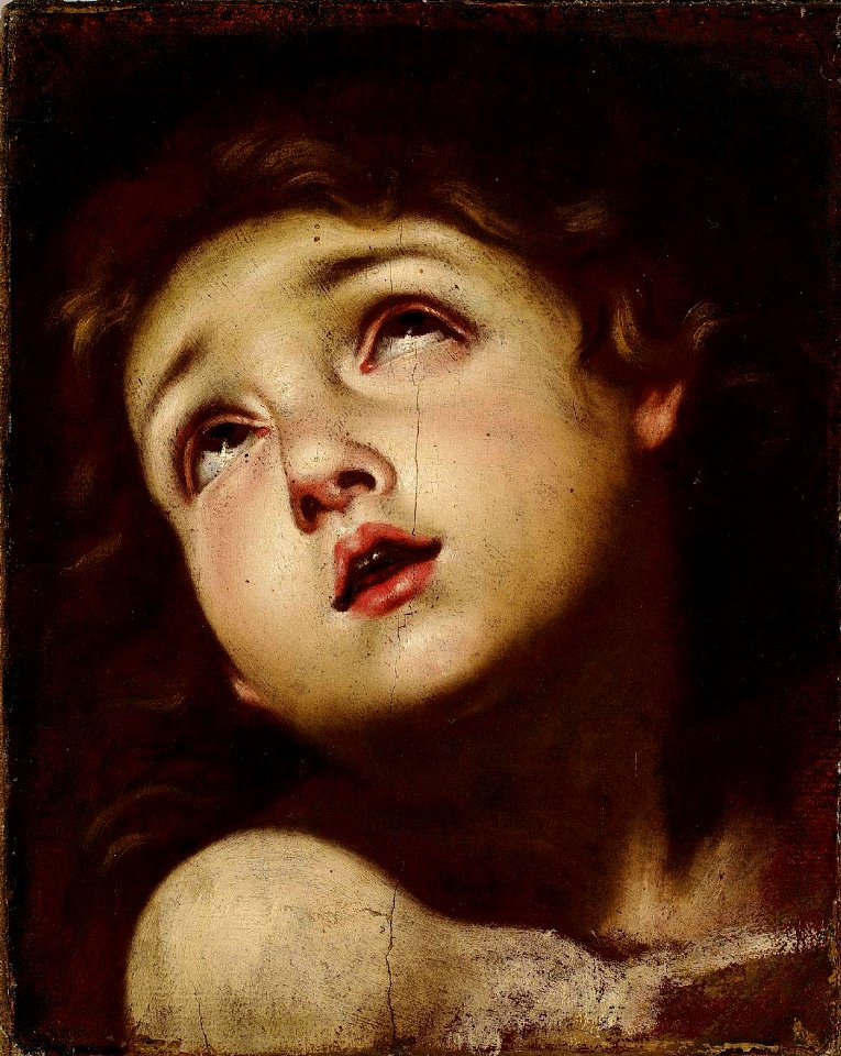 Andrea Vaccaro - Study for the head of a child