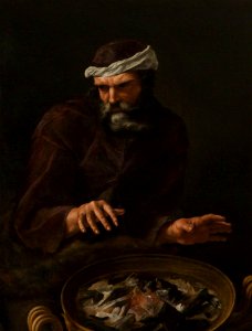 Andrea Sacchi (1599-1661) (possibly) - Winter, A Bearded Man Warming His Hands - 108869 - National Trust