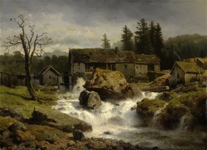 Andreas Achenbach (1815-1910) - The Mill - RCIN 406973 - Royal Collection