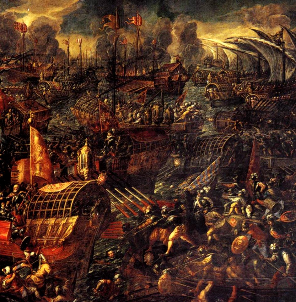 Andrea Vicentino - Battle of Lepanto (detail) - WGA25054
