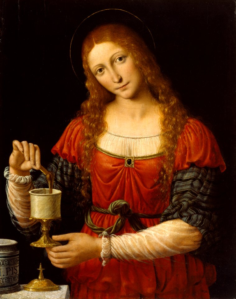 Andrea Solario - Mary Magdalen - Walters 37509. Free illustration for personal and commercial use.
