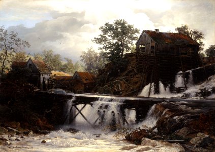 Andreas Achenbach - Eine Sägemühle in Westfalen