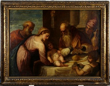 Andrea Schiavone - Presentation in the Temple - y1981-29 - Princeton University Art Museum