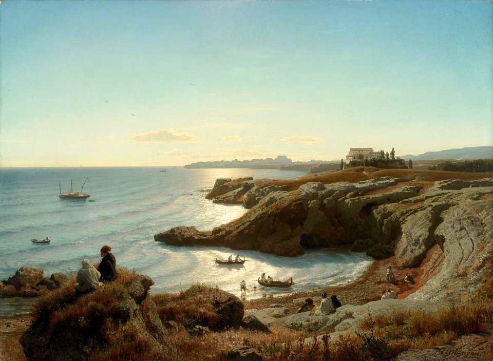 Andreas Achenbach - Italienische Küstenlandschaft