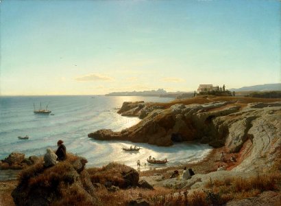 Andreas Achenbach - Italienische Küstenlandschaft