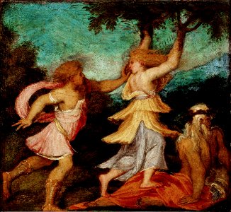 Andrea Meldolla, gen. Schiavone - Apollo und Daphne - GG 356 - Kunsthistorisches Museum