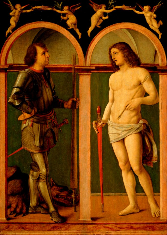 Andrea Solario - Saint George and Saint Sebastian - 26.110 - Detroit Institute of Arts