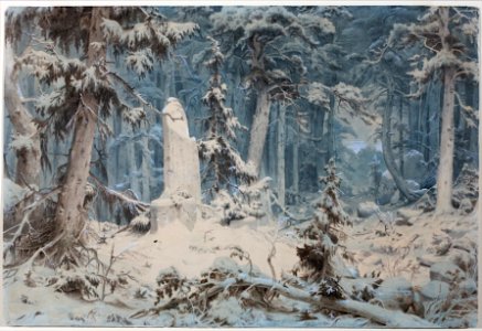 Andreas Achenbach - Snowy Forest - Google Art Project