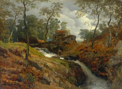 Andreas Achenbach - Am Wildbach, 1868