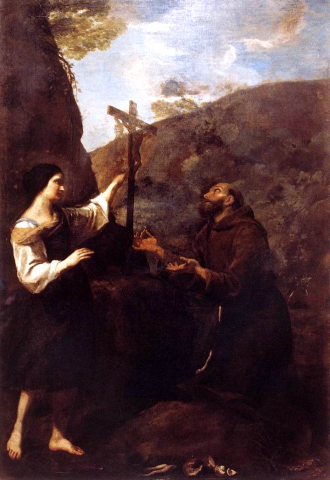 Andrea Sacchi - St Francis Marrying Poverty - WGA20607
