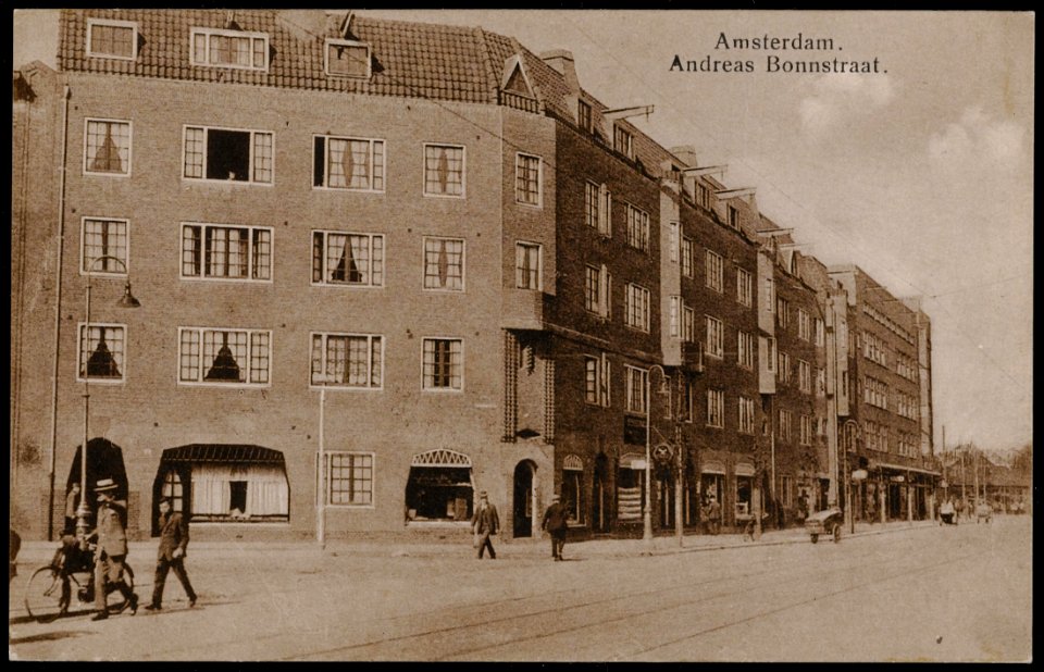 Andreas Bonnstraat. Uitgave N.V. Luxe Papierwarenhandel v.h. Roukes & Erhart, Baarn, Afb PRKBB00326000002