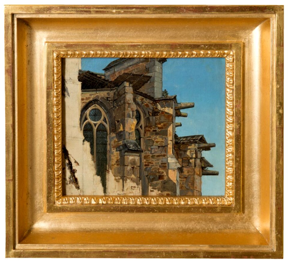 Andreas Achenbach - Altenberg Cathedral. Study - NM 7341 - Nationalmuseum