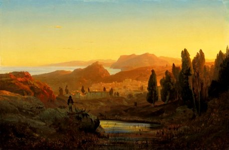 Andreas Achenbach - Italienische Landschaft