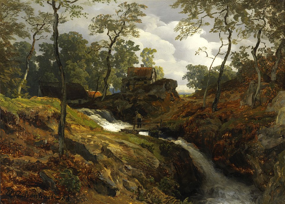 Andreas Achenbach - Am Wildbach (1868)