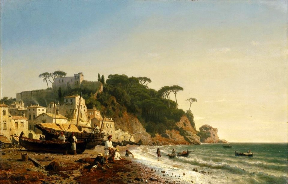 Andreas Achenbach - Porto Venere am Ligurischen Meer
