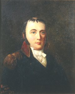 Andreas Michael Heiberg, maleri av Ole Peter Hansen Balling, Eidsvoll 1814, EM.03087 (cropped)