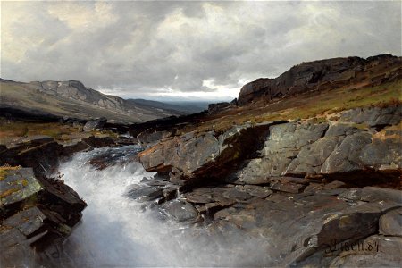 Andreas Edvard Disen - Fjellparti (1884)