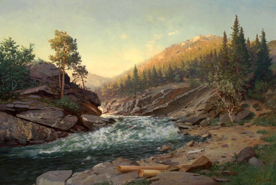Andreas Edvard Disen - Fjellet om sommeren (1892)
