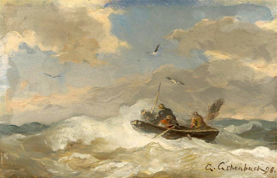 Andreas Achenbach - Auf stürmischer See