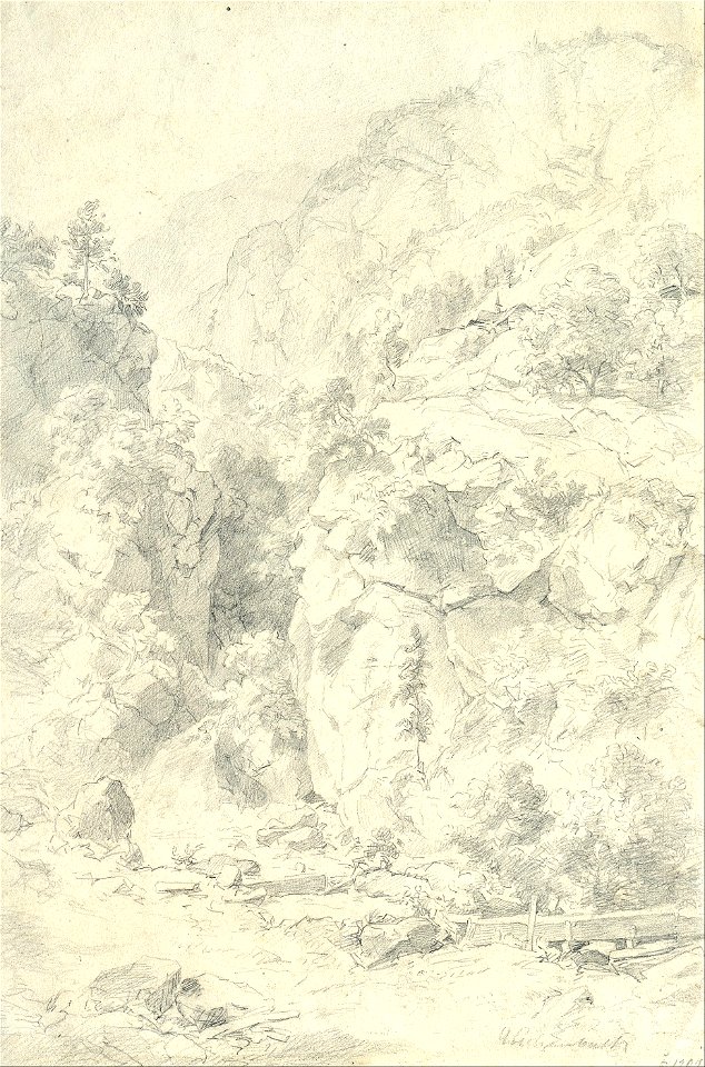 Andreas Achenbach - Mountainous Landscape - Google Art Project