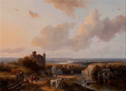 Andreas Schelfhout - Zomers panorama