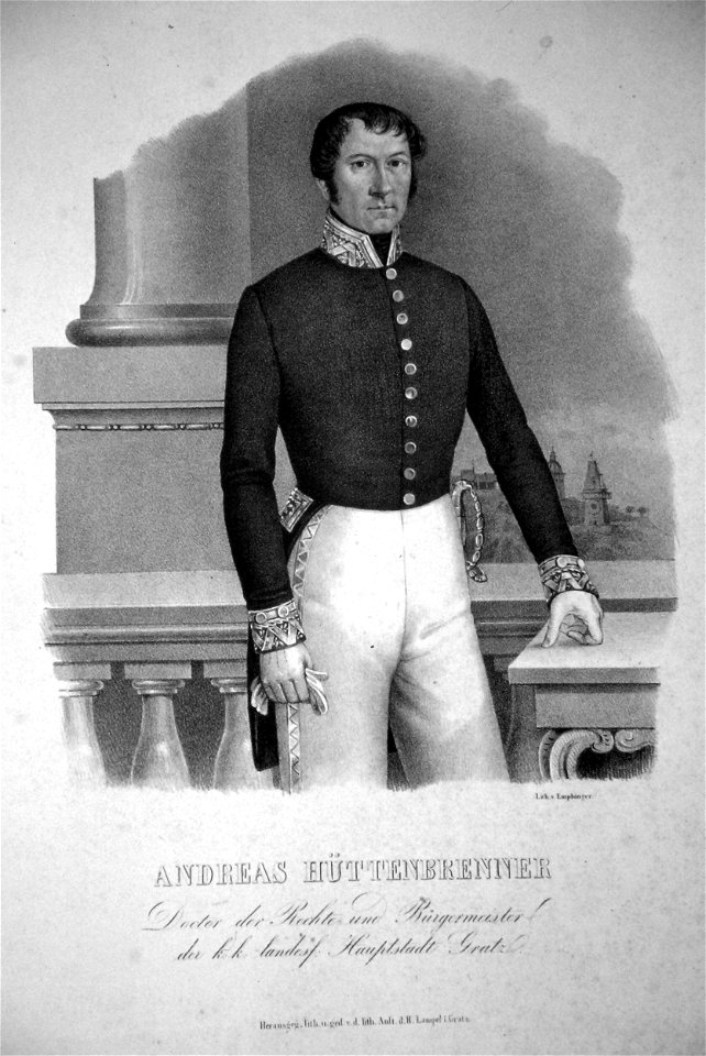 Andreas von Hüttenbrenner Litho