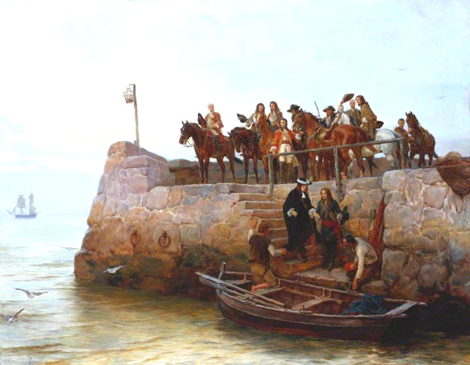 Andrew Carrick Gow (1848-1920) - A Lost Cause, Flight of King James II after the Battle of the Boyne - N01530 - National Gallery