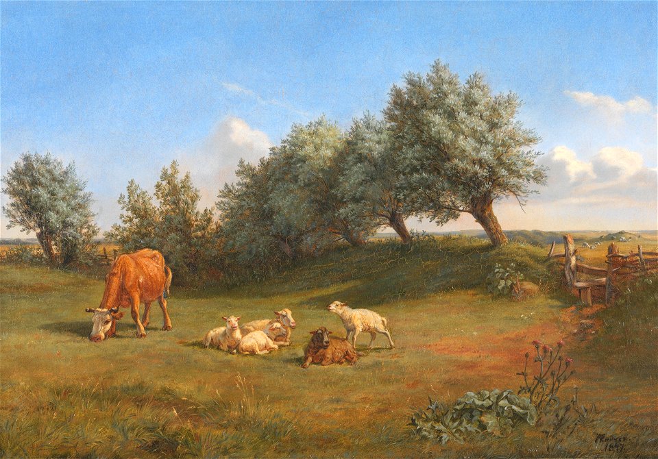 Andreas Peter Madsen - Et vænge - KMS544 - Statens Museum for Kunst