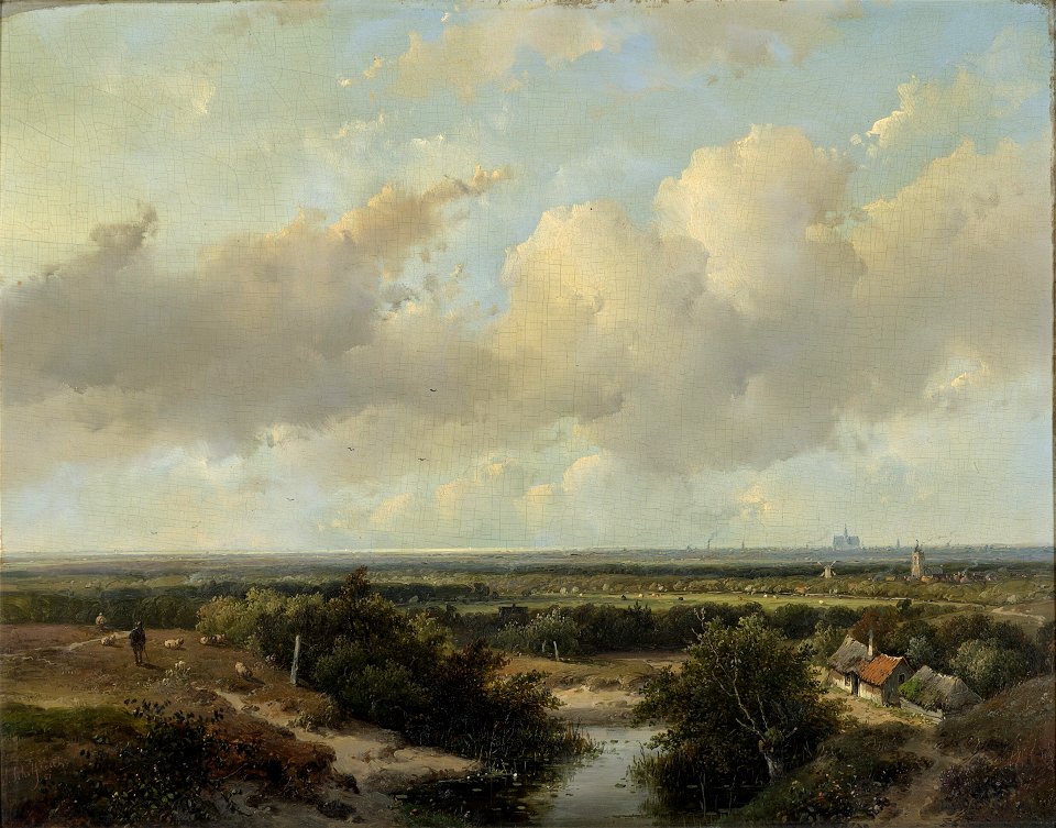 Andreas Schelfhout - Landschap bij Haarlem - 2356 (OK) - Museum Boijmans Van Beuningen