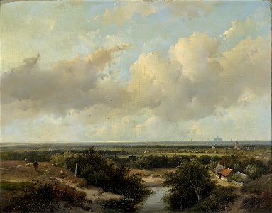 Andreas Schelfhout - Landschap bij Haarlem - 2356 (OK) - Museum Boijmans Van Beuningen
