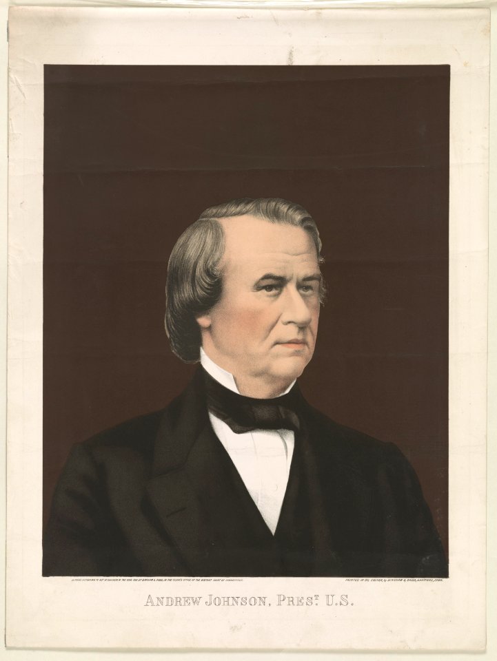 Andrew Johnson, Prest. U.S. - printed in oil colors, by Bingham & Dodd, Hartford, Conn. LCCN2004671507