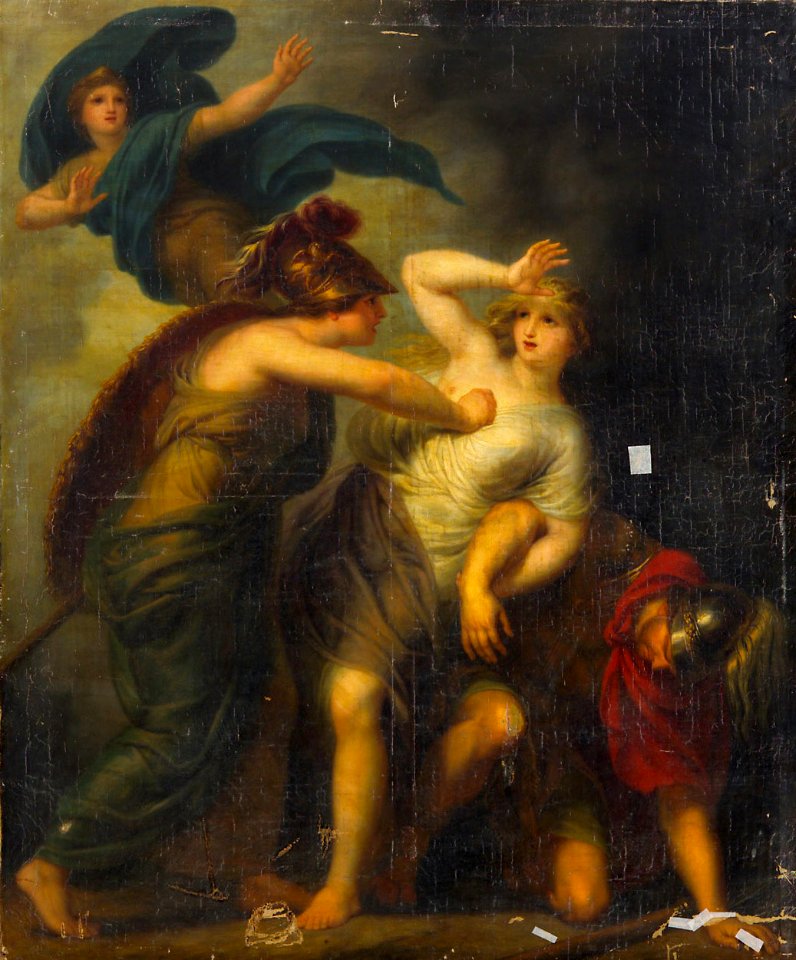 Andries Cornelis Lens - Mars, Minerva and Venus