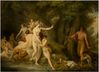 Andries Cornelis Lens - Diana en Actaeon. Free illustration for personal and commercial use.