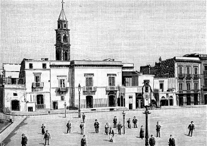 Andria – Piazza Vittorio Emanuele (xilografia).2